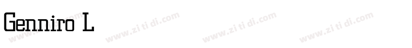 Genniro Light字体转换